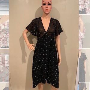Forevery21 Contemporary Long Wrap Dress Hi-Low.